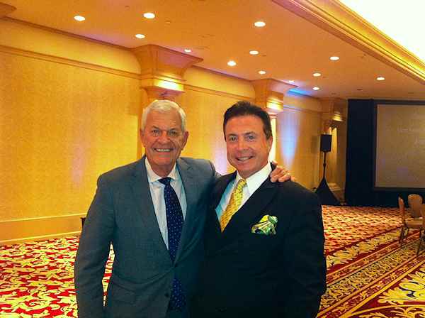 Frank Mottek with real estate giant Richard  Ziman in Downtown L.A., 2013